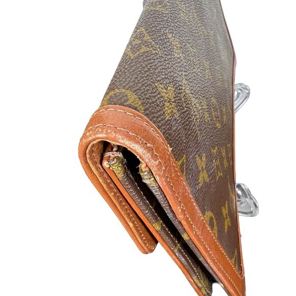 Louis Vuitton Pochette Dam Pouch Brown Leather Monogram Canvas - Picture 4 of 9